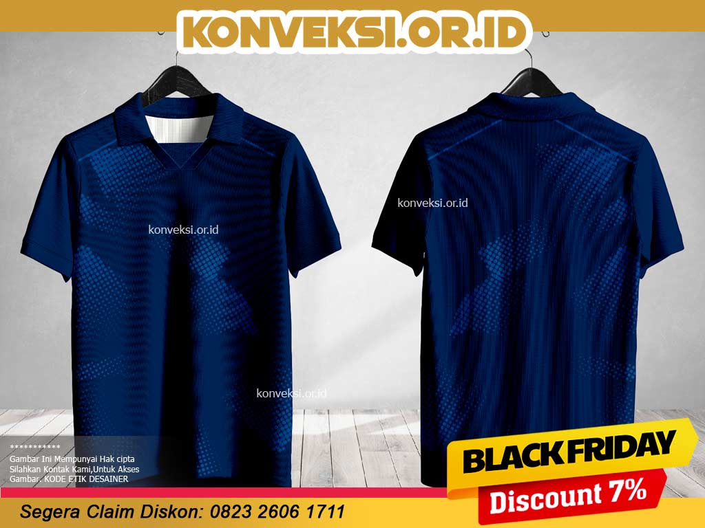 Jersey Biru Hitam